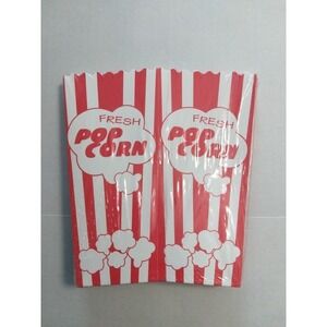 Classic Red and White Striped Popcorn Boxes - Pack of 15 - Cinema‎ Style